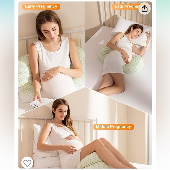Pregnancy Sleeping Lumbar Pillow Adjustable Back Belly Stomach Side Support NEW - Picture 7 of 7